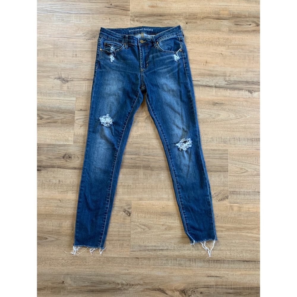Articles of Society High Rise Cropped Jeans